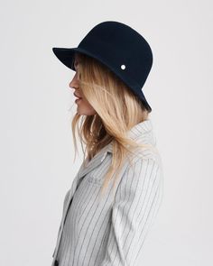 Faye Wool Women's Cloche Hat | rag & bone Classic Solid Color Brimmed Felt Hat, Classic Brimmed Felt Hat For Everyday, Classic Wide Brim Felt Hat For Everyday, Classic Wool Felt Hat For Winter, Classic Felt Hat For Everyday Fall Wear, Classic Felt Hat For Fall, Elegant Solid Fedora For Everyday Wear, Everyday Solid Felt Hat With Short Brim, Everyday Felt Hat With Short Brim