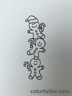 Gingerbread Men Drawing - 28 Cute Easy Christmas Drawing Ideas Drawing Ideas Easy Doodles Christmas, Christmas Glass Drawings, What To Draw Christmas, What To Draw Christmas Edition, December Easy Drawings, Christmas Calendar Drawing, Cute Doodle Art Christmas, Christmas Gingerbread Man Drawing, Christmas Things To Draw Ideas