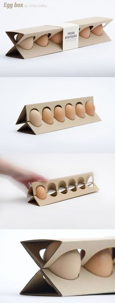 an egg carton with six eggs in it, and one is open to show the inside