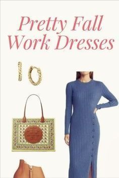 Fall Attire For Women, Trendy Workwear, Dresses For Autumn, Workwear Dresses, Winter Outfits Ideas, Dresses For Fall, Career Outfits, Office Wardrobe, Fall Attire