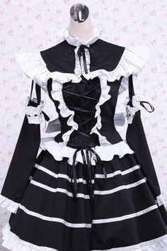 This is a customized item, could be shipped out in 3-4 working days SKU: LIN00171 Fabric: Cotton Style types: Gothic Lolita Season: Spring, Summer, Autumn, Winter Notice: Any of the accessory is not included. Size(IN) Bust Waist Height S 33.86-35.04 25.98-27.17 62.99-64.96 M 35.83-37.01 27.95-29.92 64.96-66.93 L 38.19-40.94 31.10-33.07 66.93-68.90 XL 42.13-44.09 33.86-35.83 68.90-70.87 2XL 46.46 37.80 70.87-72.83 Frilly Dresses, Gothic Outfits, Online Dress Shopping, Girls Fashion Clothes, Lolita Dress, Gothic Lolita, Lolita Fashion, Cute Fashion, Skirt Fashion