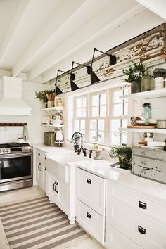 the kitchen is clean and ready to be used as a place for cooking or baking