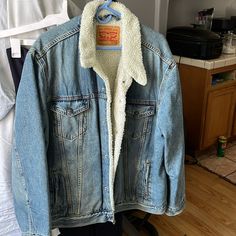 Wore Once Levi Jean Jacket, Levis Jacket, Levis Men, Jean Jacket, Levi's, Mens Jackets, Color Blue, Jackets & Coats, Man Shop