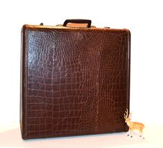 Vintage Travel Accessories, Samsonite Suitcase, Samsonite Luggage, Leather Suitcase, Vintage Suitcases, Alligator Skin, Vintage Suitcase, Vintage Luggage, Décor Boho