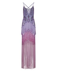 The Hand-Beaded Ombre Gown is part of the Spring 2024 Runway Collection. This fully-beaded gown takes more than 32 days to make by hand. It is made from a tulle fabric, features a open back and dramatic hand-beaded fringe trim.Made in Brazil. 100% Polyester. VEL27765US Ombre Gown, 2024 Runway, Looks Party, Mia 3, Beaded Gown, Tulle Fabric, Made In Brazil, Runway Collection, Fringe Trim