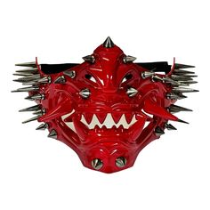 PRICES MAY VARY. item Dimensions: 7"L x 6"W x 4.5"H The mask is designed with Japanese Oni Samurai details Excellent to wear to Mardi Gras, Costume, Prom, Dance Parties, Halloween Mask Events & More. The mask is secure with elastic band for easy wear and adjustment. Material: Resins Red Japanese Oni Mask with Spiked The mask is designed with intricate Japanese details. Wearing this gorgeous mask will give a stunning and lasting impression of a life time at any events. Excellent to wear to Mardi Oni Masks, Japanese Oni Mask, Oni Samurai, Hannya Mask, Japanese Oni, Japanese Monster, Oni Mask, Dance Parties, Prom Dance