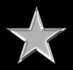 a silver star on a black background with no image to describe, it is the only one that can be seen in this photo