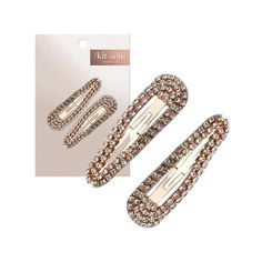 Elevate your hair game with the Kitsch Rhinestone Snap Clips. These beautiful rose gold hair clips feature sparkling rhinestones that add a touch of glamour to any hairstyle. Designed for both function and style, the non-slip barrettes ensure a secure hold, making them perfect for women with all hair types. Whether you're styling for a casual day or a special occasion, these versatile hair clips offer a sleek and polished look. Crafted with high-quality materials, these clips are built to last, Rose Gold Hair Clip, To Braids, Decorative Hair Clips, Metal Hair Clip, Gold Hair Clips, Rhinestone Hair Clip, Hair Accessories Collection, Metal Hair Clips, Metal Hair