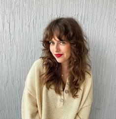 Naturally Wavy Hair Cuts, Wavy Shag, Curly Shag Haircut, Bangs Wavy Hair, Shag Hair, Long Shag Haircut, Thick Wavy Hair, Wavy Haircuts, Shag Haircuts