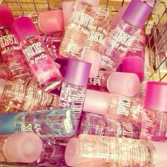 Pink Tumblr Aesthetic, Pink Perfume, Victoria Secret Perfume, Lip Glosses, Naha, Pink Mini, Smell Good