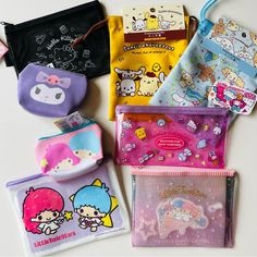 Brand New Sanrio Characters Mini Pouch , Draw String Bag , Accessories Case. Hello Kitty , Kuromi, Pochaco, Little Twin Stars . Feel Free To Ask Me Questions:) Plushies Sanrio, Lace Ankle Socks, Sanrio Accessories, Hello Kitty Bow, Hello Kitty Makeup, Kitty Cafe, Sanrio Pink, Purse Collection, Hello Kitty Kuromi