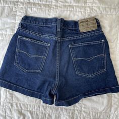 Vintage Jordache High Waisted Denim Shorts Dark Wash Blue 90s Size 9 | eBay 80s Clothes, Vintage Jean Shorts, 90s Shorts, High Waisted Denim Shorts, High Waisted Shorts Denim, Dream Clothes, High Waisted Denim, Denim Fabric, Short Outfits