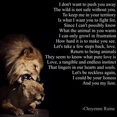 Lion poem poetry lioness love poet animal roar growl Lion And Lioness Love, Lion Couple, Leo Traits, Lion Pride, The Perfect Guy