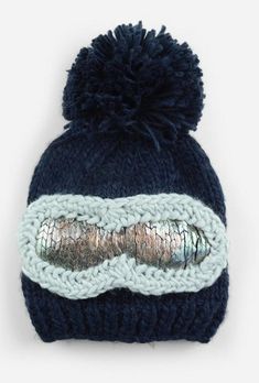 Soft, warm, and cozy| Made of 100% Acrylic| Style: Hat for babies and kids| Product: The Blueberry Hill Ski Goggles Hand Knit Beanie Hat - Navy Ski Gifts, Hand Knit Hat, Ski Goggles, Bootie Sandals, Black Espadrilles, Knit Beanie Hat, Pom Pom Hat, Winter Activities, Soft And Gentle