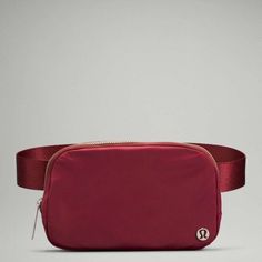 NWT Lululemon Everywhere Belt Bag EBB Mulled WINE Maroon Red Beauty Refrigerator, Trifold Mirror, Ankle Weights, Red Belt, Mulled Wine