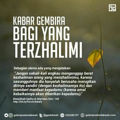 an advertisement for the book, kabar gembara bagi yang tergham