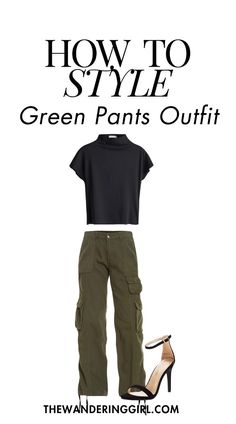 Looking for the best green pants to wear for any occassion? We've got your back? This post shows you 15+ green pants outfit ideas, casual green pants outfit ideas, green corduroy pants outfits, winter green pants outfit ideas, fall green pants outfit ideas, outfit ideas with green cargo pants, green dress pants outfits, and more aesthetic green pant outfit ideas! Cargo Pant Outfits, Green Cargo Pant, Green Cargo Pants Outfit