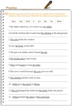 the worksheet for children's reading practice