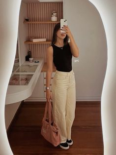 Grils Outfit, Looks Pinterest, Outfit Mujer, Trendy Outfits For Teens, Work Looks, Looks Style, College Outfits, Outfits Casuales, Outfits Aesthetic