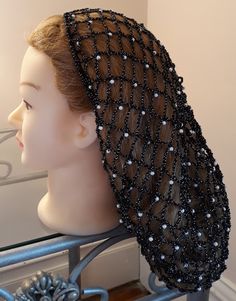 Hair Snood Pattern, Hair Net Crochet Pattern, Crochet Snoods, Enid Snood Pattern, Chain Maille Headpiece, Crochet Hair Net Snood Free Pattern, Medieval Hairstyles