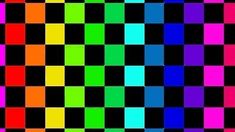 a multicolored checkerboard pattern with black background