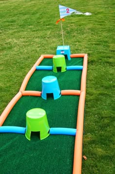 An Adorable Golf Birthday Par-TEE! | Nico and Lala Indoor Mini Golf