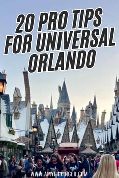 the wizard's castle with text overlay that reads 20 pro tips for universal orlando