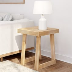 Elevate your living space with our versatile solid pine wood end table, a harmonious blend of durability, style, and functionality. Crafted with precision, this table features a solid pine wood tabletop, legs, and a convenient shelf, providing a timeless aesthetic and sturdy construction. Our commitment to safety is evident in the non-toxic finishes applied to every inch of this end table. Enjoy peace of mind knowing that every detail is designed with your well-being in mind, making it a perfect Painted Wood Look, Living Room Narrow, Slim Side Table, Narrow Nightstand, Side Table For Living Room, Table For Bedroom, Small End Tables, Bedside Table Storage, Wood End Table