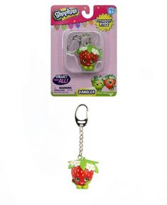 the key chain has a strawberry on it