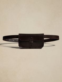 Heritage Leather Belt Bag | Banana Republic Luxury Leather Shoulder Bag With Belt Detail, Travel Belt Bag With Belt Loops, Travel Belt Bag With Pouch Shape, Travel Pouch Shoulder Bag With Belt, Rectangular Belt Bag With Belt Loops For Travel, Leather Belt Bag With Coin Pocket For Daily Use, Classic Rectangular Belt Bag For Business, Travel Crossbody Belt Bag With Coin Pocket, Formal Leather Belt Bag With Removable Pouch