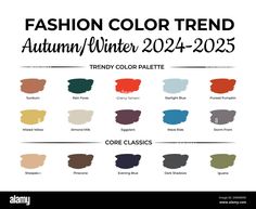 Autumn 2024 Color Trends, Color Theories, Color Spotlight, Fall Color Trend, Lisa Richardson, Colour Combinations Fashion, Color Forecasting, Fashion Trend Forecast, Winter Color Palette