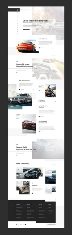 an image of a website page with cars on the front and back pages, all in different colors