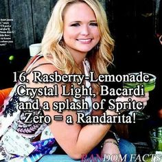 a woman sitting on the ground with her arms crossed and text reading, rasberry lemonade crystal light, bacardi and a splash of spirit