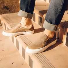 The Hawthorne Slip On is business as usual—an effortless upgrade to a causal slip on. It's a timeless and simple staple that you can wear from day to night. Every Man Should Own, Mens Slip On Sneakers, Mens Slip Ons, Rugged Leather, Monk Strap Shoes, Best Shoes, Desert Boots, Best Sneakers, Cooling System