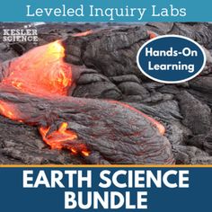 the earth science bundle includes an image of lava