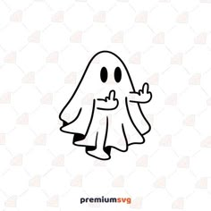 Middle Finger Ghost SVG, Funny Halloween Ghost SVG Easy Ghost Tattoo, Ghost Flipping Off Tattoo, Ghost Doodles Cute, Funny Halloween Tattoos, Silly Ghost Tattoo, Ghost Drawings Cute, Ghost Finger Tattoo, Cute Halloween Tattoos Ideas, This Is Halloween