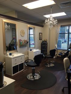 the salon is clean and ready for customers to use