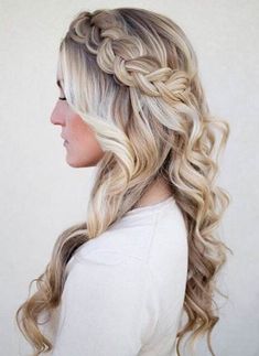 Cute Braided Hairstyles, Hair Homecoming, Hairstyles Wedding, Long Blonde, Hairstyles Black, Formal Hairstyles, Long Blonde Hair