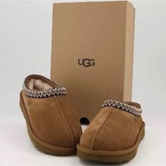 Chestnut Color Style Nub Is 5955-Che Womens Size 6-11 Wool Suede Upper New With Box Ships Out In One Day Chestnut Brown Color, Ugg Tasman Slippers, Ugg Tasman, Chestnut Color, Ugg Slippers, Classic Boots, Slipper Sandals, Womens Uggs, Ugg Shoes