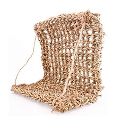 a piece of jute sitting on top of a white surface