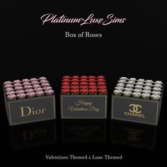 valentine's day box of roses by dior