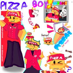 an image of a cartoon pizza boy