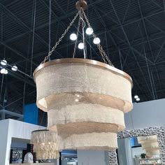 a large chandelier hanging from the ceiling