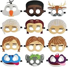 Nice Orange 12pcs Frozen Party Blindfold, Frozen Theme Party Supplies, Frozen Birthday Party Dress Props, White, 6.8/5.9inch Frozen Birthday Theme, Frozen Kids, Frozen Snowflake, Frozen Theme Party, Frozen Theme, Frozen Birthday Party, Birthday Party Dress, Frozen Party, Frozen Birthday