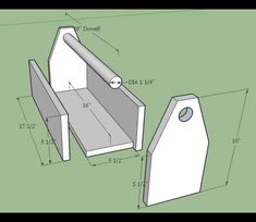 a drawing of a bench with measurements for it