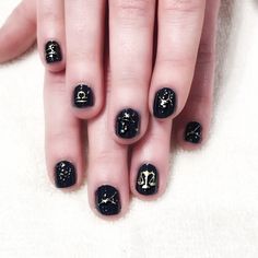 Libra Sign Nails, Astrology Nail Designs, Libra Zodiac Nails, Libra Birthday Nails Design, Libra Nail Art, Astrological Nails, Libra Inspired Nails, Horoscope Nails