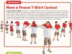 an advertisement for t - shirt contest featuring young boys in red and white shirts with hoods on