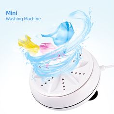 an image of a washing machine with water splashing on it