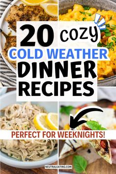 20 cozy cold weather dinner recipes that are perfect for weeknights and winter nights