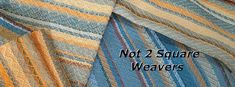 two different types of fabric with the words not 2 square weaves